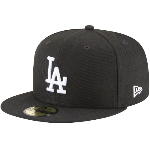 LA Dodgers New Era 59FIFTY MLB Fitted Hat Black HypeTreasures