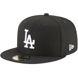 LA Dodgers New Era 59FIFTY MLB Fitted Hat Black HypeTreasures