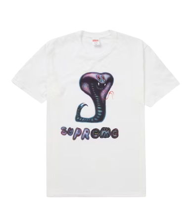 Supreme Snake Tee White HypeTreasures Fast and Free Shipping